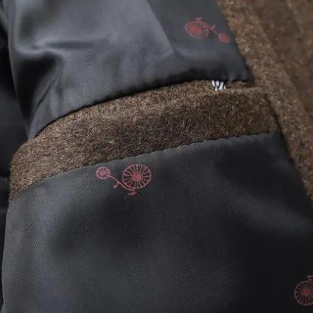 Rhea | Men's Wool Coat | Stand Collar, Quilted Lining | Autumn Winter