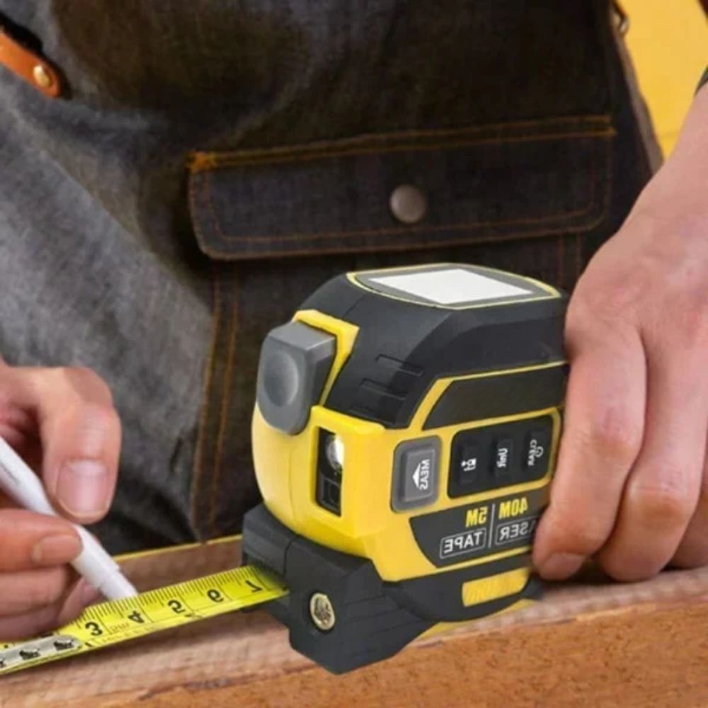 Wynne | Laser Tape Measure 3-in-1 | Infrared Rangefinder, LCD Display | 16.4 ft