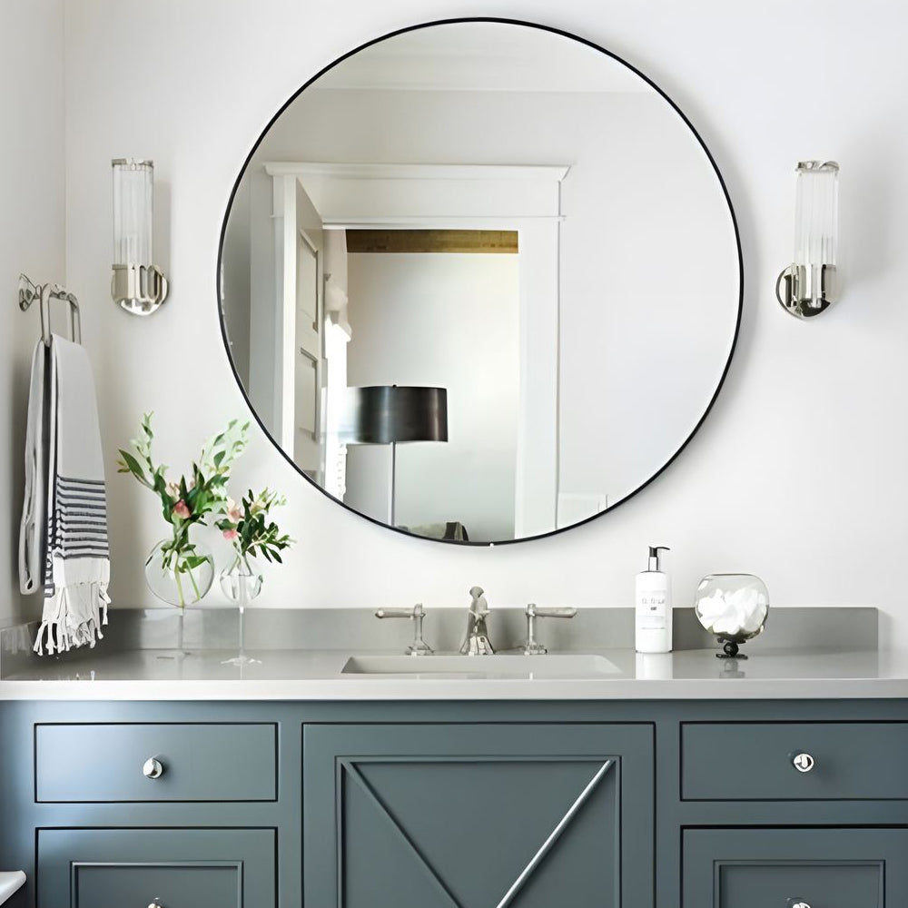 Mila | Wall Lamp | Modern Cylindrical Glass, 1/2-Light | Chrome & Gold
