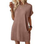 Women A-Line Dress Round Neck