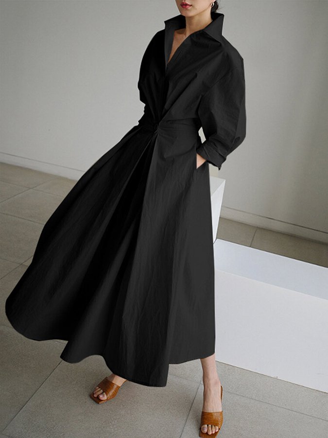 Honor | Shirt Dress | Button-Front, Belted Waist | Women's Midi