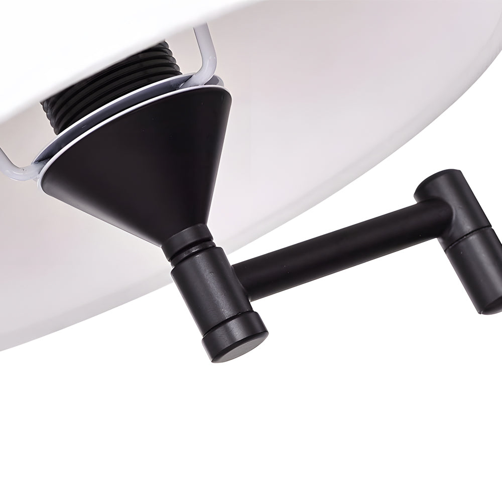 Luna | Swing Arm Wall Lamp | Plug-In, Linen Shade, Black | 1-Light