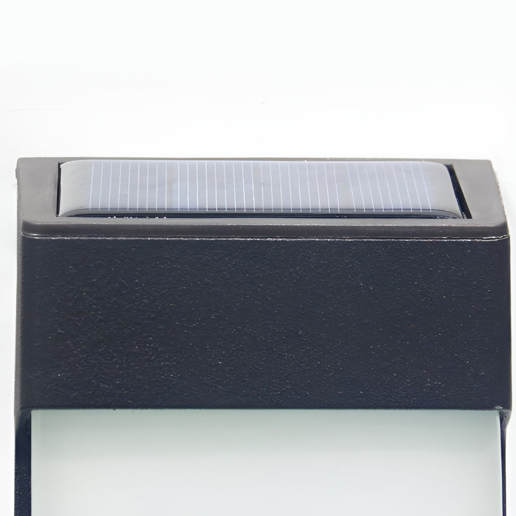 Ondina | Solar Wall Lamp | Black, Waterproof IP44, Warm White | 2 Pack