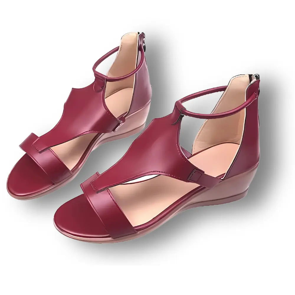 Lyra | Women's Wedge Sandals | Orthopedic, 5cm Heel, Open Toe