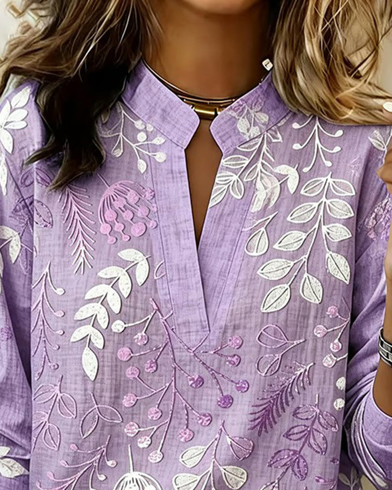 Hazel | Women's Floral Blouse | V-Neck, Lightweight | Spring Summer