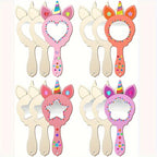 Wren | Wooden Mirrors | 12-Piece Unicorn DIY Set | Wall Décor, No Battery
