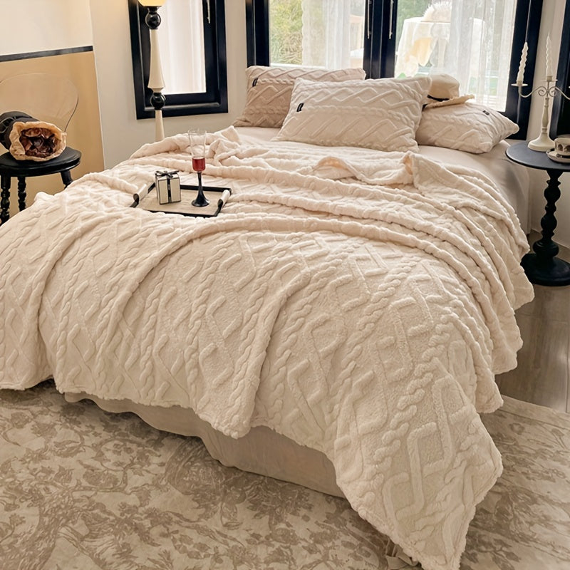 Tamsin | Taffeta Blanket | All-Season, Lightweight | Beige, Soft Polyester