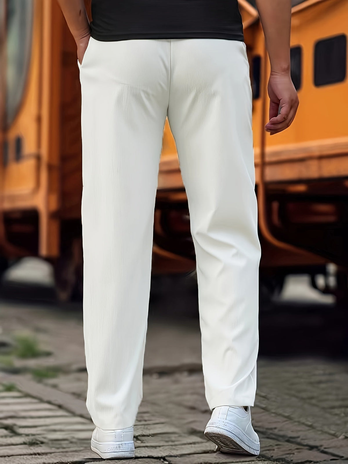 Leah | Men's Jogger Pants | Casual Everyday Trousers | Cotton Blend, Relaxed Fit