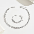 Pearl | Women Fishtail Necklace Glass Rhinestone