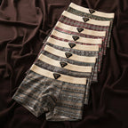Men Organic Cotton Boxer Briefs Retro