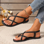 Orthopedic Sandals Women Braided Strap Arch Support Lightweight