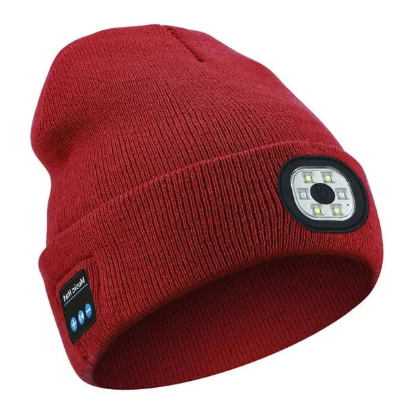 Nora | Bluetooth Beanie with LED Light | 3-in-1, Built-in Speaker | Unisex