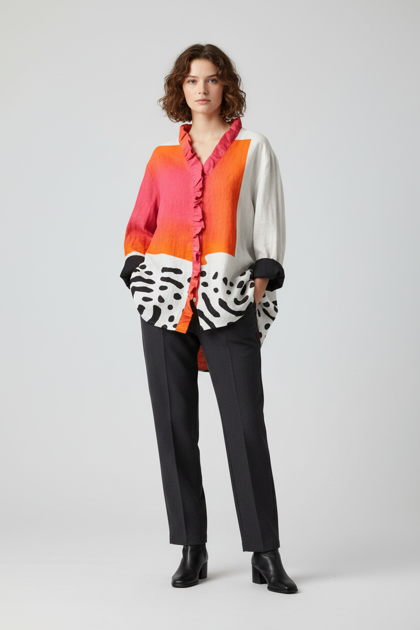 Women Lightweight Blouse Multicoloured