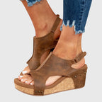 Ivy | Orthopedic Sandals for Women | Cushioned, Adjustable Buckle | Wedge