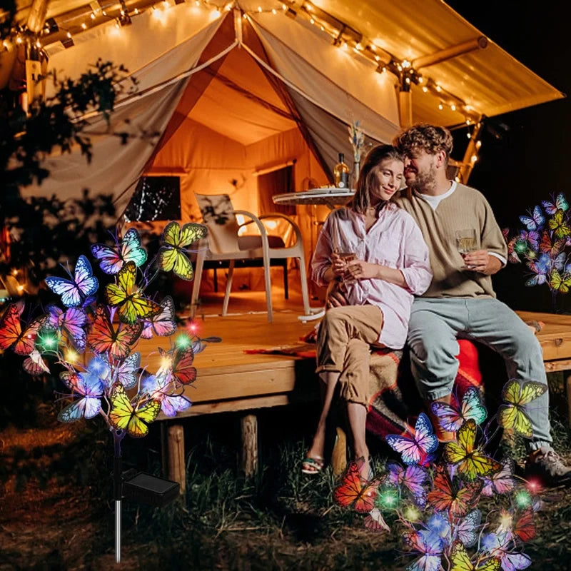 Aria | Solar Butterfly Lights | Outdoor Garden Decor | IP65, 56 LED
