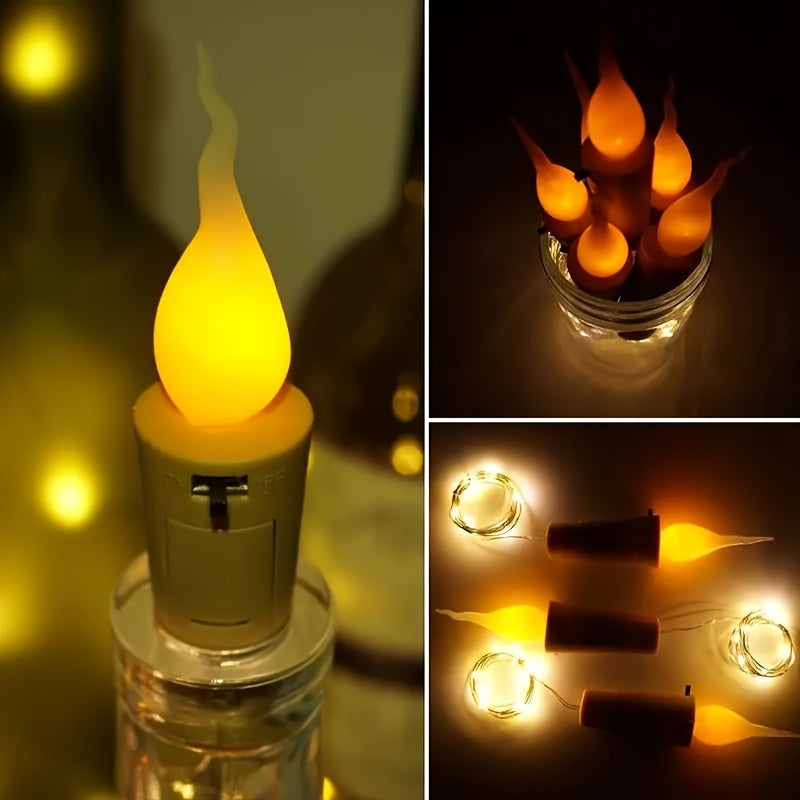 Cosima | LED Bottle Lights | Battery-Powered, Cork Design | 10 Pack