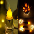 Christmas LED String Lights Battery Powered Bottle Cork Lights 10 Pack