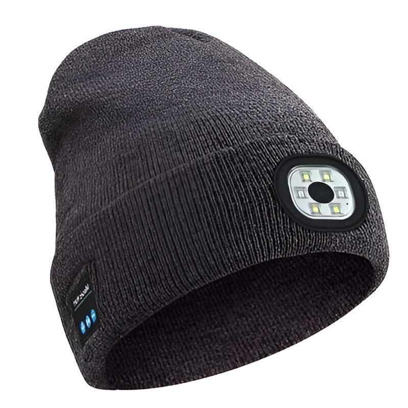 Nora | Bluetooth Beanie with LED Light | 3-in-1, Built-in Speaker | Unisex