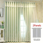 Saoirse | Embroidered Curtain Panels | Elf & Fairy Design, Light-Filtering | Set of 2 with Rings