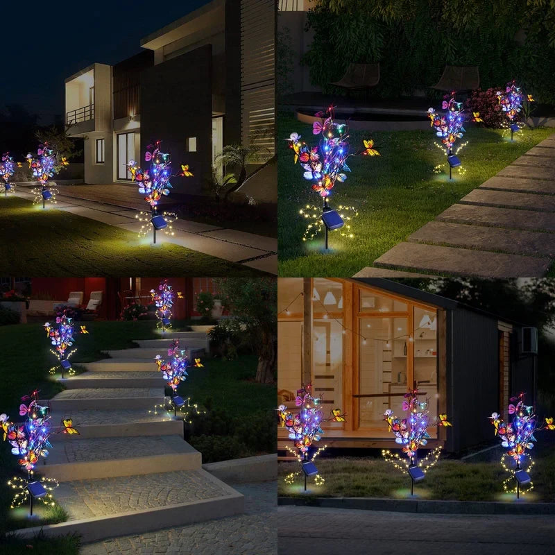 Aria | Solar Butterfly Lights | Outdoor Garden Decor | IP65, 56 LED
