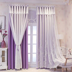 Saoirse | Embroidered Curtain Panels | Elf & Fairy Design, Light-Filtering | Set of 2 with Rings