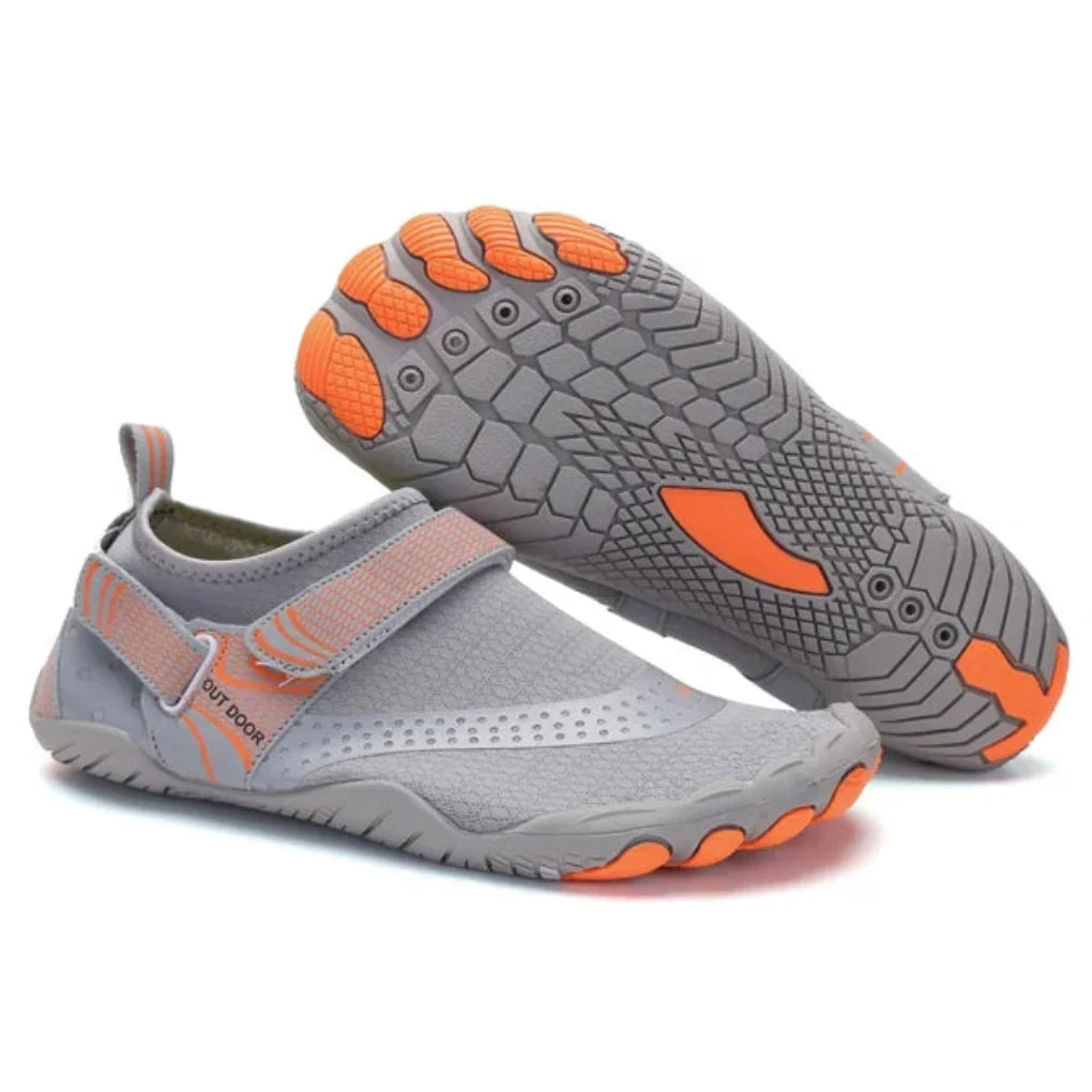 Men water shoes lightweight slip-on with anti-slip rubber sole