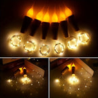 Cosima | LED Bottle Lights | Battery-Powered, Cork Design | 10 Pack