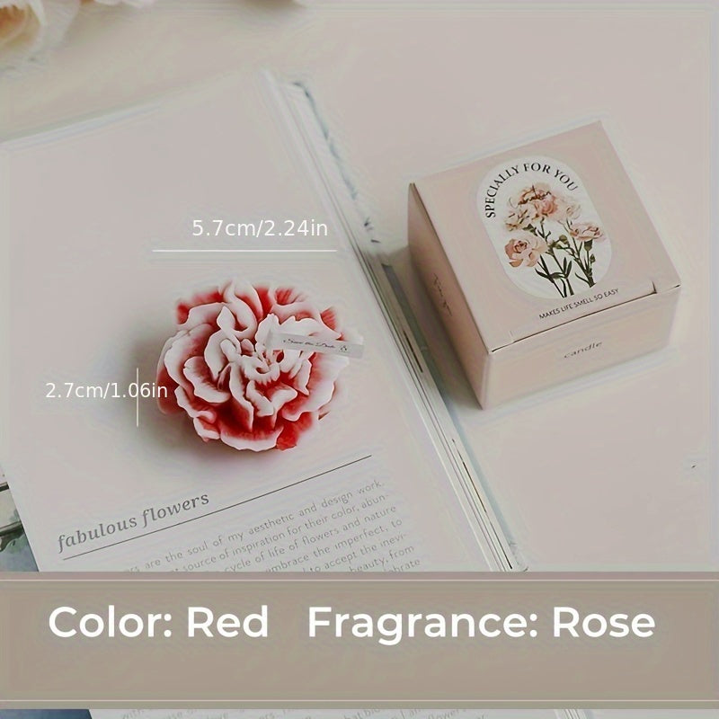 Leah | Scented Candle | Carnation Fragrance, Decorative Gift | Paraffin