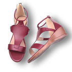Lyra | Women's Wedge Sandals | Orthopedic, 5cm Heel, Open Toe