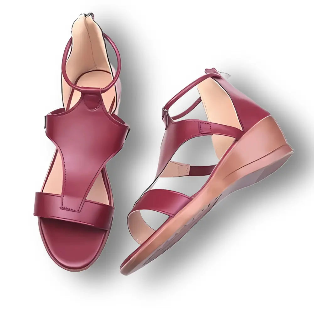 Lyra | Women's Wedge Sandals | Orthopedic, 5cm Heel, Open Toe