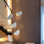 Leah | Pendant Lamp | Minimalist Half Moon, White | 1/3/6-Light