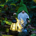 Linnea | Solar Garden Gnomes | Outdoor Decor, Weather-Resistant | Warm White Glow