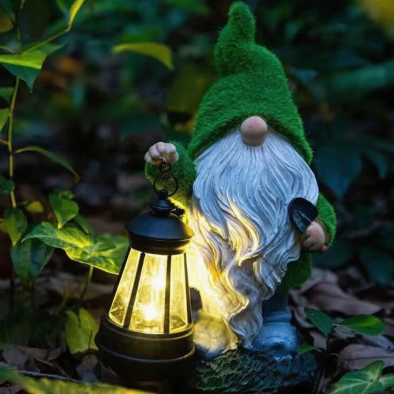 Linnea | Solar Garden Gnomes | Outdoor Decor, Weather-Resistant | Warm White Glow