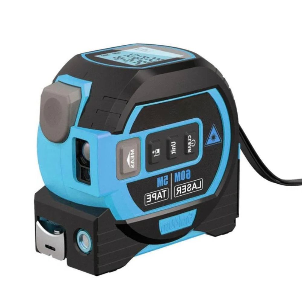 Wynne | Laser Tape Measure 3-in-1 | Infrared Rangefinder, LCD Display | 16.4 ft
