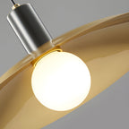 Kaia | Pendant Lamp | Mid-Century Brass, White Glass Shade | 1-Light E27