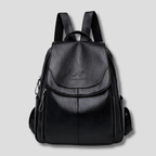 Una | Women's Leather Backpack | Anti-Theft, Embossed | Multi-Pocket