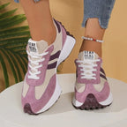 Aria | Women Retro Platform Chunky Sneakers Lace Up