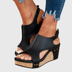 Ivy | Orthopedic Sandals for Women | Cushioned, Adjustable Buckle | Wedge