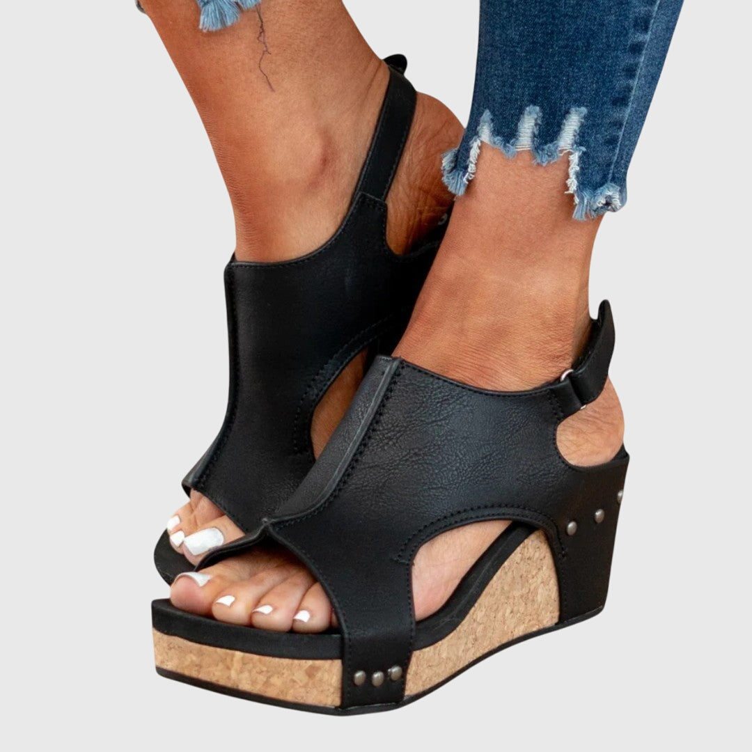 Ivy | Orthopedic Sandals for Women | Cushioned, Adjustable Buckle | Wedge