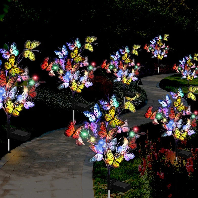 Aria | Solar Butterfly Lights | Outdoor Garden Decor | IP65, 56 LED
