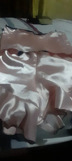 Satin Pajamas Women Short 2 Piece Set Sleeveless Top Ruffle Trim