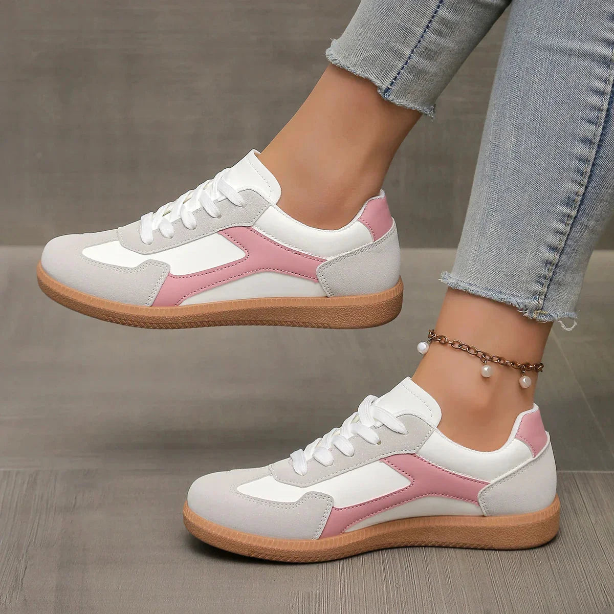 Wren | Women's Color Block Sneakers | Lace-Up, Casual | Standard Fit