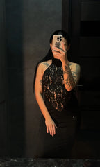 Wrap dress women sleeveless stretch knit ankle length maxi dress