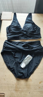 High Waist Bikini Set Women 2 Piece Push Up Triangle Swimwear
