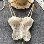 Corset Top Women Floral Lace Built In Padded Cups | Zara