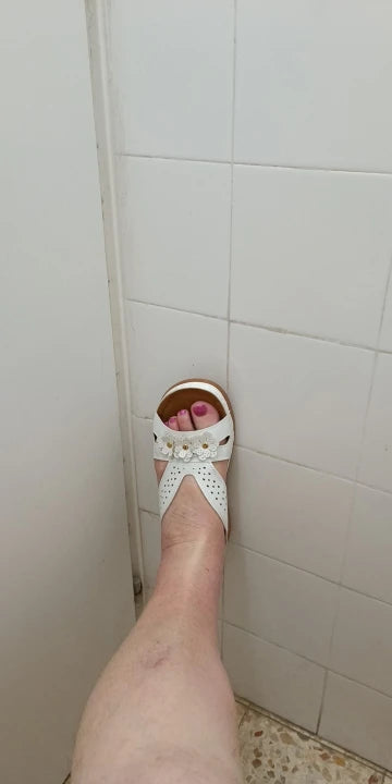 Women Wedge Sandals Platform Flower Hollow Open Toe Non Slip Sole