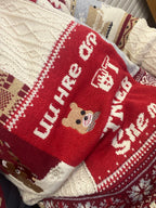 Christmas Jumper Women Unisex Loose Long Sleeve Pullover Sweater