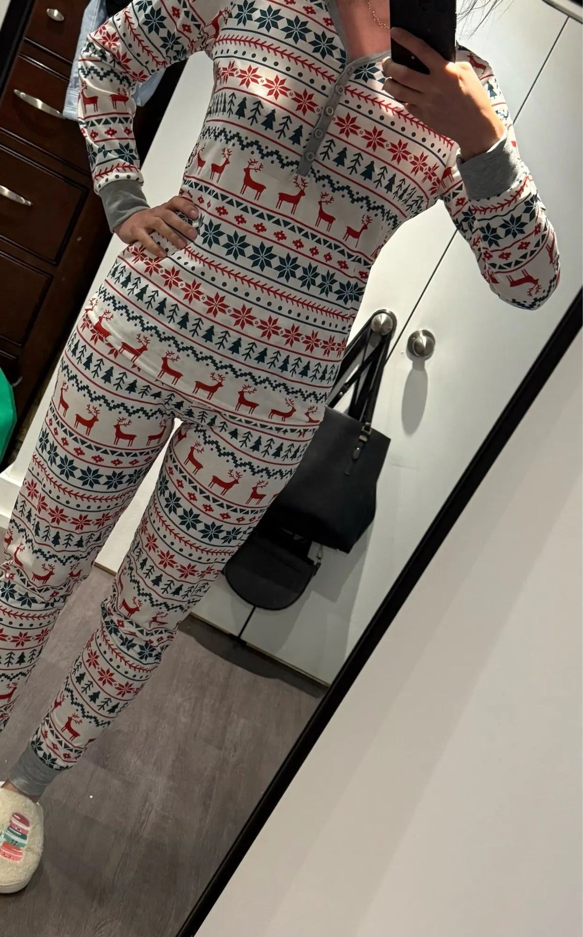 Christmas pajamas family matching 2 piece allover print sleepwear set