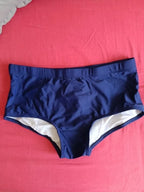 Men Swim Shorts Boxer Briefs Solid Pattern Swimwear
