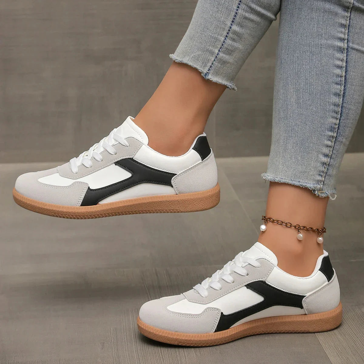 Wren | Women's Color Block Sneakers | Lace-Up, Casual | Standard Fit